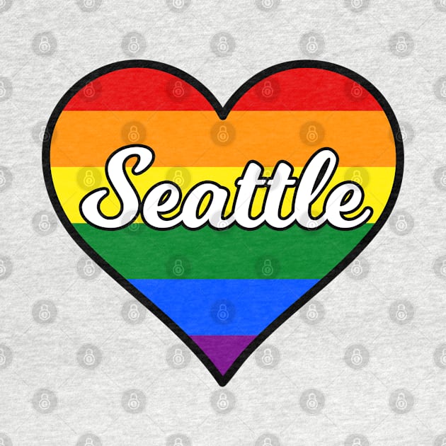 Seattle Washington Gay Pride Heart by fearcity